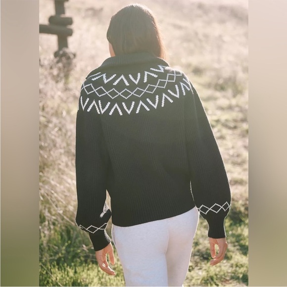 Varley Sigrid Fairisle Half Zip Sweater - Picture 5 of 8